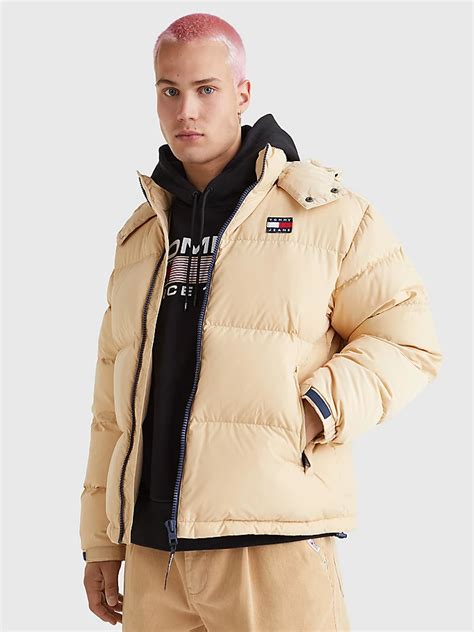 gucci and tommy hilfiger puffer jacket|Tommy Hilfiger puffer jacket beige.